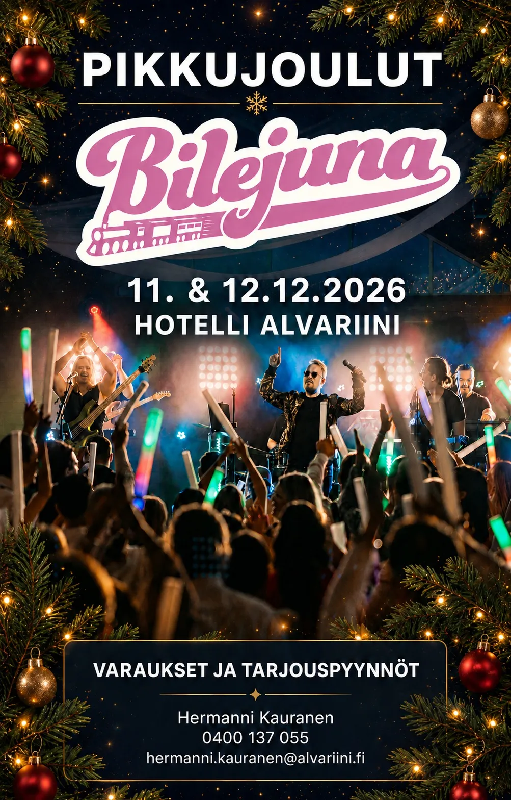 Bilejunapikkujoulut Juliste