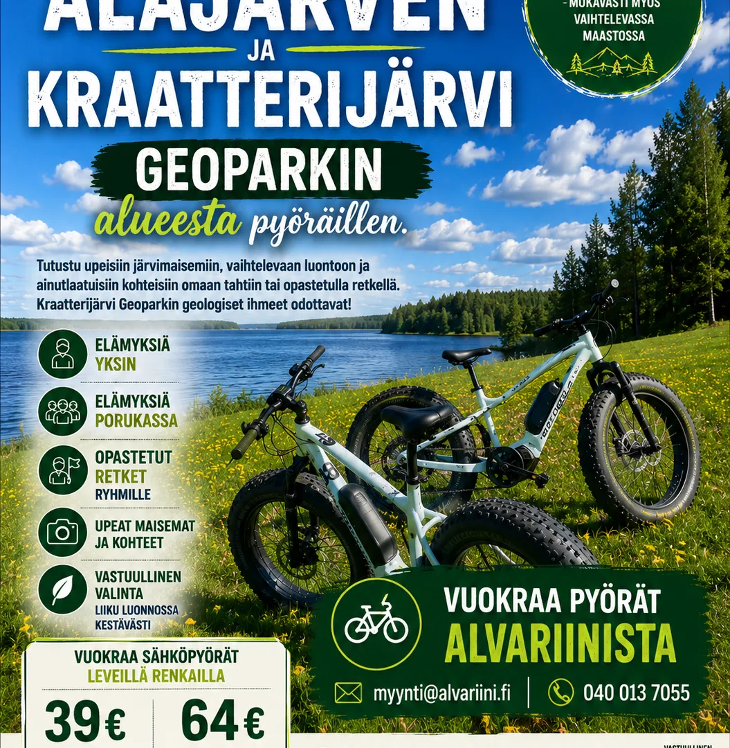 Sähköfatbike vuokraus Alajärvellä