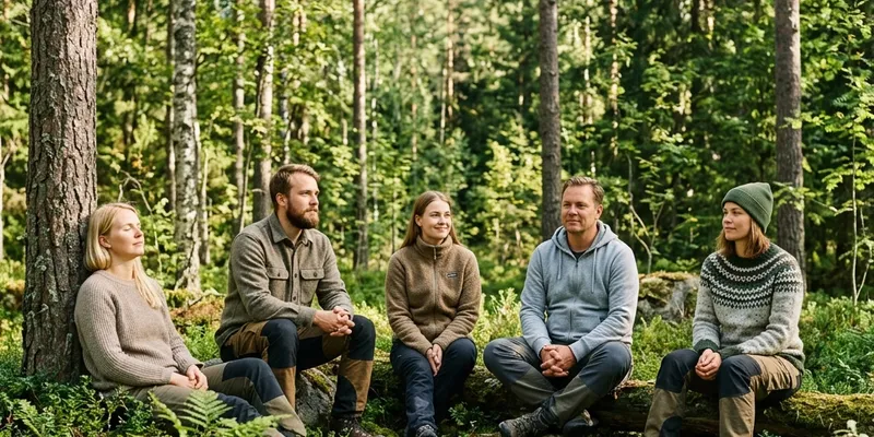 Forest Bath -aktiviteetti virkistyspäivään Alajärvellä