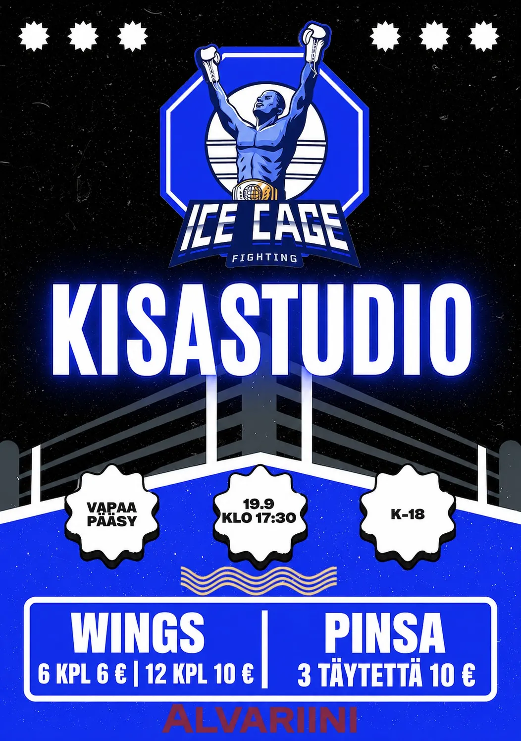 Ice Cage 8 – Kisastudio Alvariinissa! 🥊