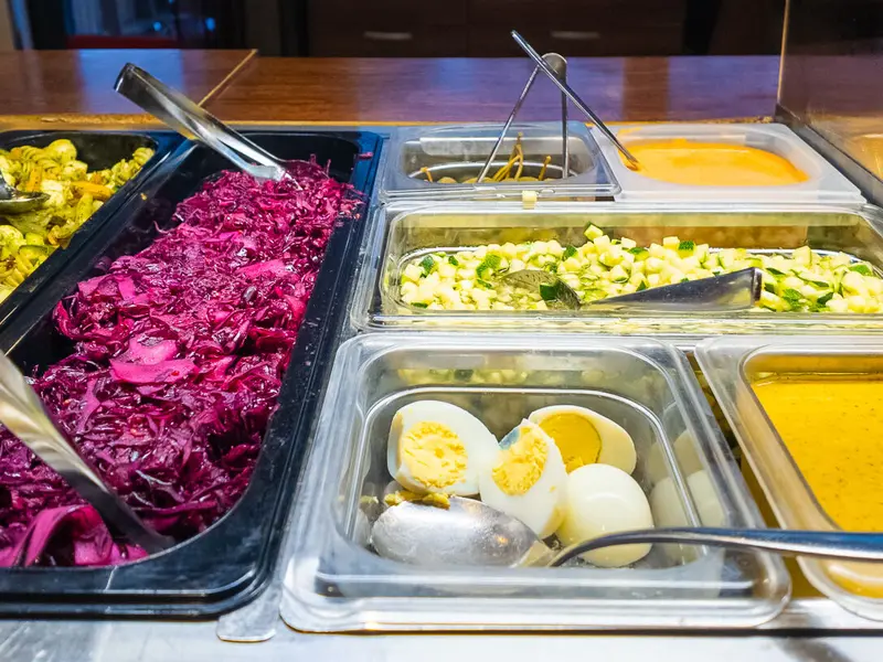 Lunch buffet selection