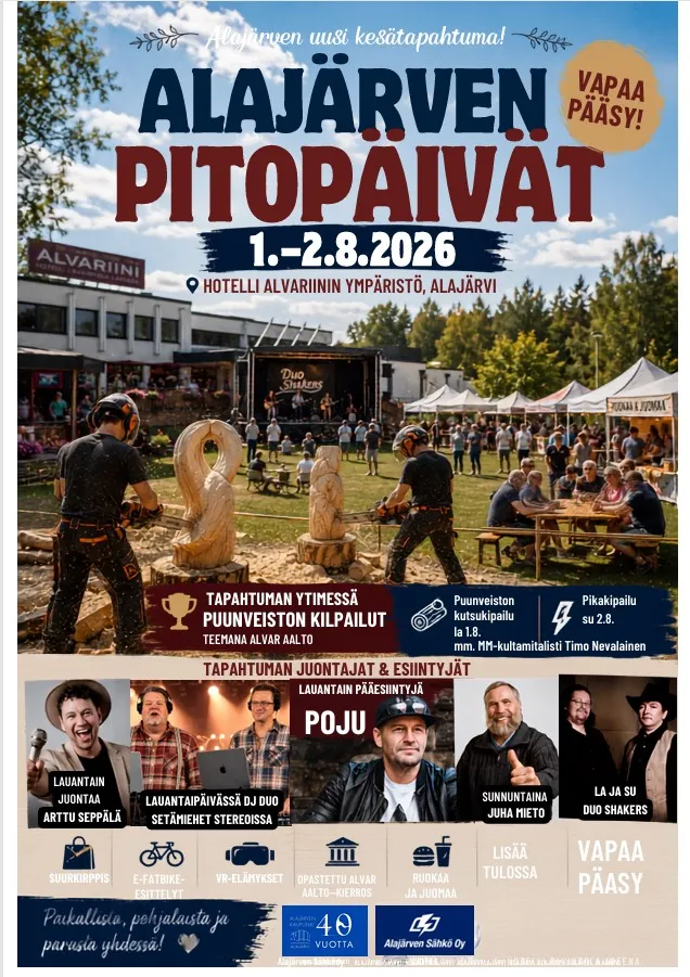 Alajärven Pitopäivät ohjelma